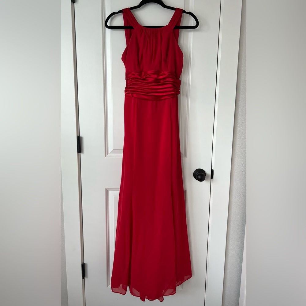 Red Bridesmaids Formal Dress